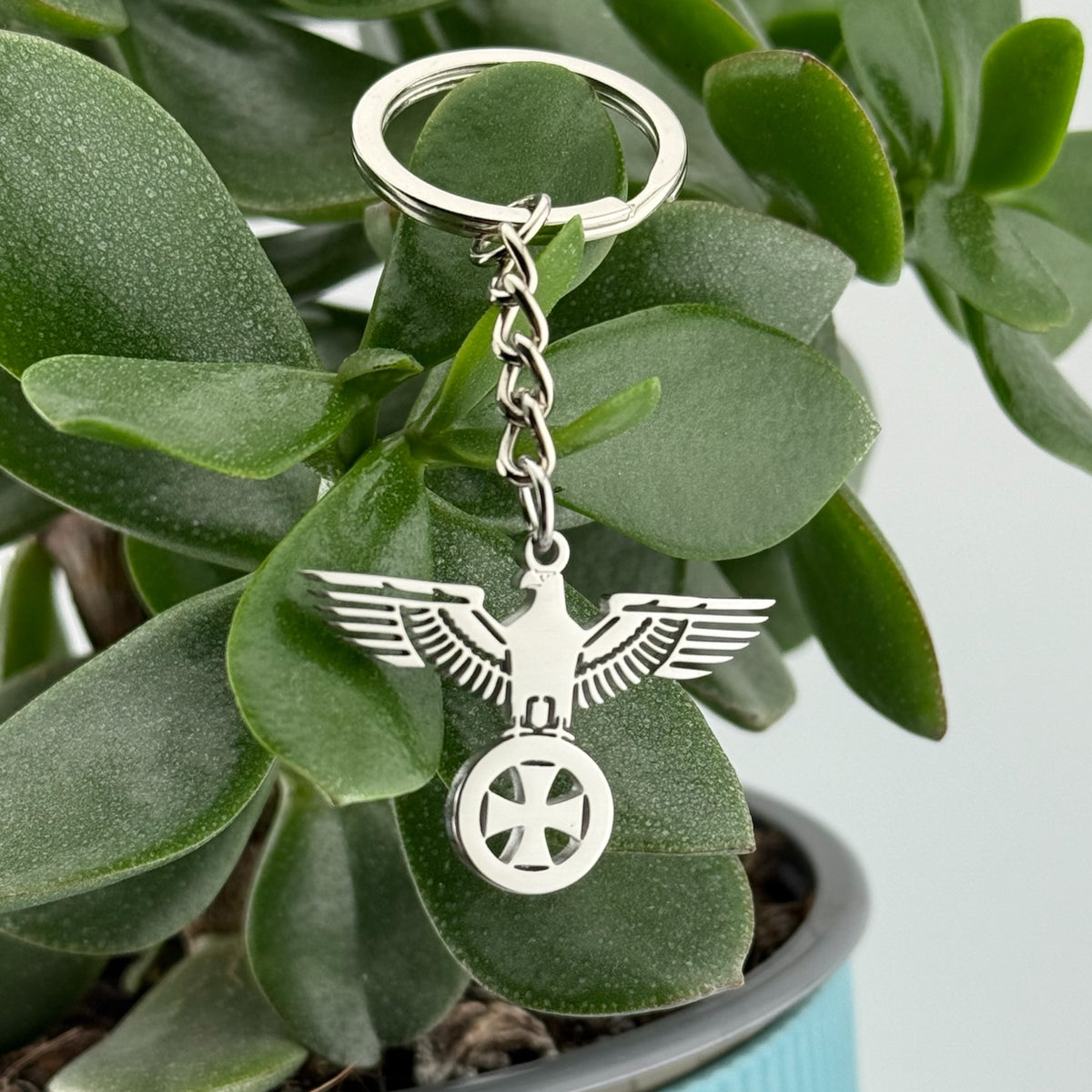 Reichsadler Schlüsselanhänger mit Eisernen Kreuz